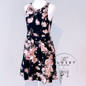 Soprano Sleevelee Mid Aline Floral Dress